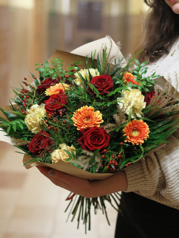 Bukiet pomarańczowo-czerwony